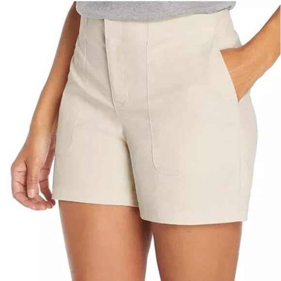 Eddie Bauer Women’s Regular Fit Lightweight Hiker Short Cream Size 8 MSRP $65 - Picture 1 of 5